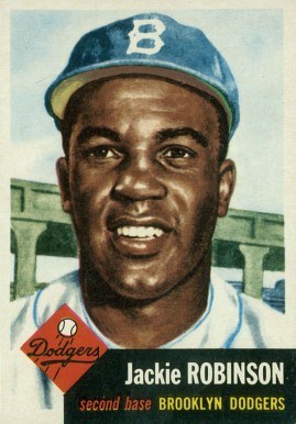 1953 Topps #1 Jackie Robinson Baseball Card 1953 Topps #1 Jackie Robinson Baseball Card