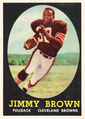 1958 Topps #62 Jim Brown Rookie Card 1958 Topps #62 Jim Brown Rookie Card