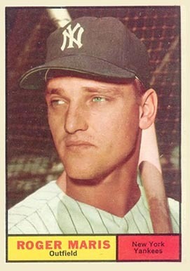 1961 Topps #2 Roger Maris Baseball Card 1961 Topps #2 Roger Maris Baseball Card