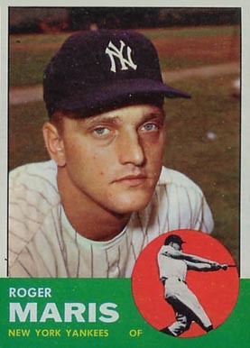 1963 Topps #120 Roger Maris Baseball Card 1963 Topps #120 Roger Maris Baseball Card