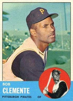 1963 Topps #540 Roberto Clemente Baseball Card 1963 Topps #540 Roberto Clemente Baseball Card