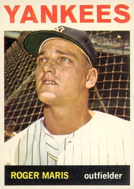 1964 Topps #225 Roger Maris Baseball Card 1964 Topps #225 Roger Maris Baseball Card