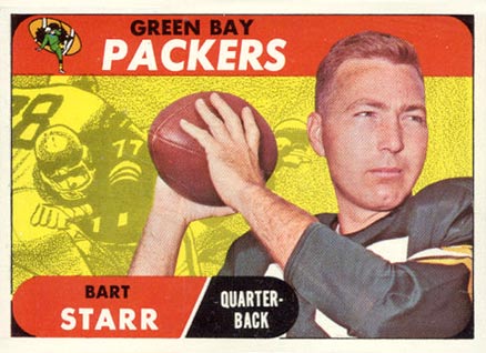 1968 Topps #1 Bart Starr Football Card