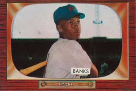 1955 Bowman #242 Ernie Banks Baseball Card 1955 Bowman #242 Ernie Banks Baseball Card