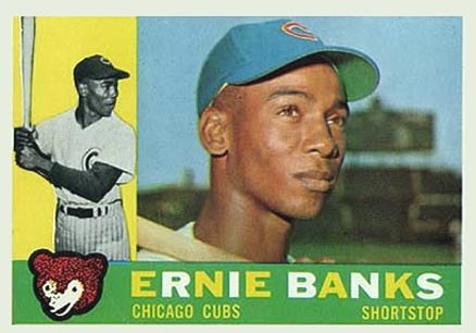 1960 Topps #10 Ernie Banks Baseball Card