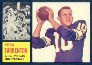 1962 Topps Fran Tarkenton Rookie Card