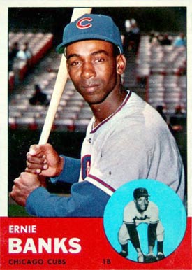 1963 Topps #380 Ernie Banks Baseball Card