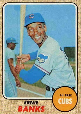 1968 Topps #355 Ernie Banks Baseball Card 1968 Topps #355 Ernie Banks Baseball Card