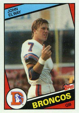 1984 Topps #63 John Elway Rookie Card