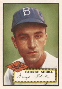 1952 Topps #326 George Shuba Rookie Card