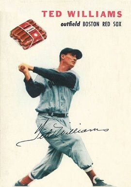 1954 Wilson Franks Ted Williams Baseball Card