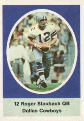 1972 Sunoco Stamps #153 Roger Staubach Rookie Card