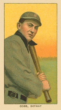 1909-11 T206 Ty Cobb Baseball Card Bat On Shoulder