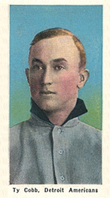 1911 M116 Sporting Life Ty Cobb Baseball Card With Blue Background 1911 M116 Sporting Life Ty Cobb Baseball Card With Blue Background