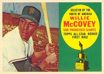 1960 Topps #316 Willie McCovey Rookie Card 1960 Topps #316 Willie McCovey Rookie Card