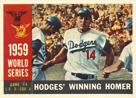 1960 Topps #388 Gil Hodges World Series Homer Baseball Card