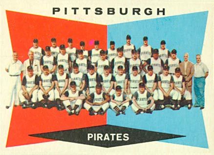 1960 Topps #484 Pittsburgh Pirates Team Baseball Card 1960 Topps #484 Pittsburgh Pirates Team Baseball Card