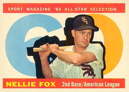 1960 Topps #555 Nellie Fox All-Star Baseball Card