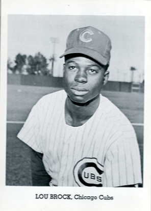 1962 - 1965 Jays Publishing Lou Brock Baseball Card Pose To Chest