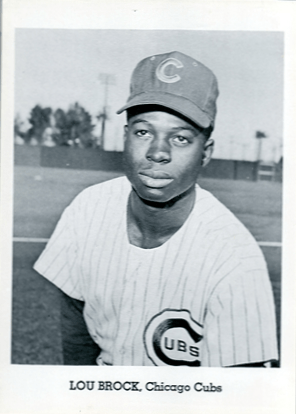 1962 - 1965 Jays Publishing Lou Brock Baseball Card Pose To Chest 1962 - 1965 Jays Publishing Lou Brock Baseball Card Pose To Chest
