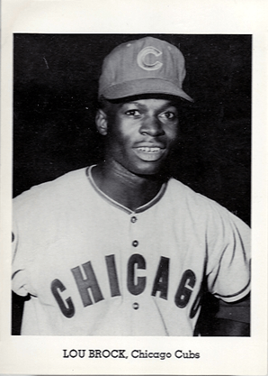 1962 - 1965 Jays Publishing Lou Brock Rookie Card Dark Background