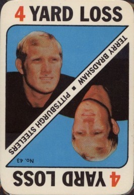 1971 Topps Game Cards #43 Terry Bradshaw Card 1971 Topps Game Cards #43 Terry Bradshaw Card