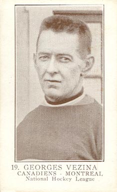 1923 V145-1 #19 Georges Vezina Hockey Card 1923 V145-1 #19 Georges Vezina Hockey Card