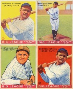 1933 Goudey Babe Ruth Baseball Cards