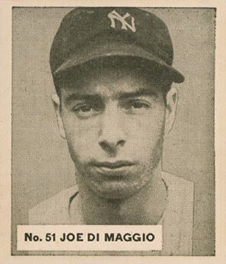 1936 Goudey World Wide Gum #51 Joe DiMaggio Baseball Card