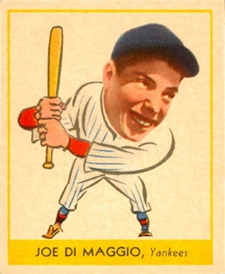 1938 Goudey #250 Joe DiMaggio Baseball Card 1938 Goudey #250 Joe DiMaggio Baseball Card