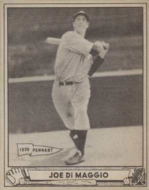 1940 Play Ball #1 Joe DiMaggio Baseball Card 1940 Play Ball #1 Joe DiMaggio Baseball Card