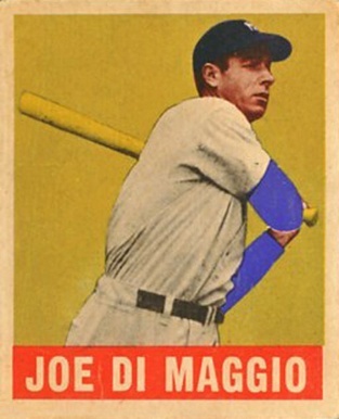 1948 Leaf #1 Joe DiMaggio Baseball Card 1948 Leaf #1 Joe DiMaggio Baseball Card