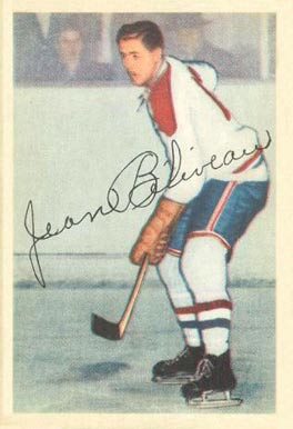 1953 Parkhurst #27 Jean Beliveau Rookie Card 1953 Parkhurst #27 Jean Beliveau Rookie Card