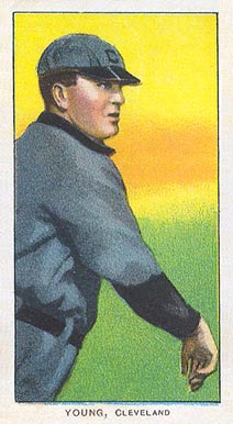 1909-11 T206 White Border Cy Young Bare Hand Shows