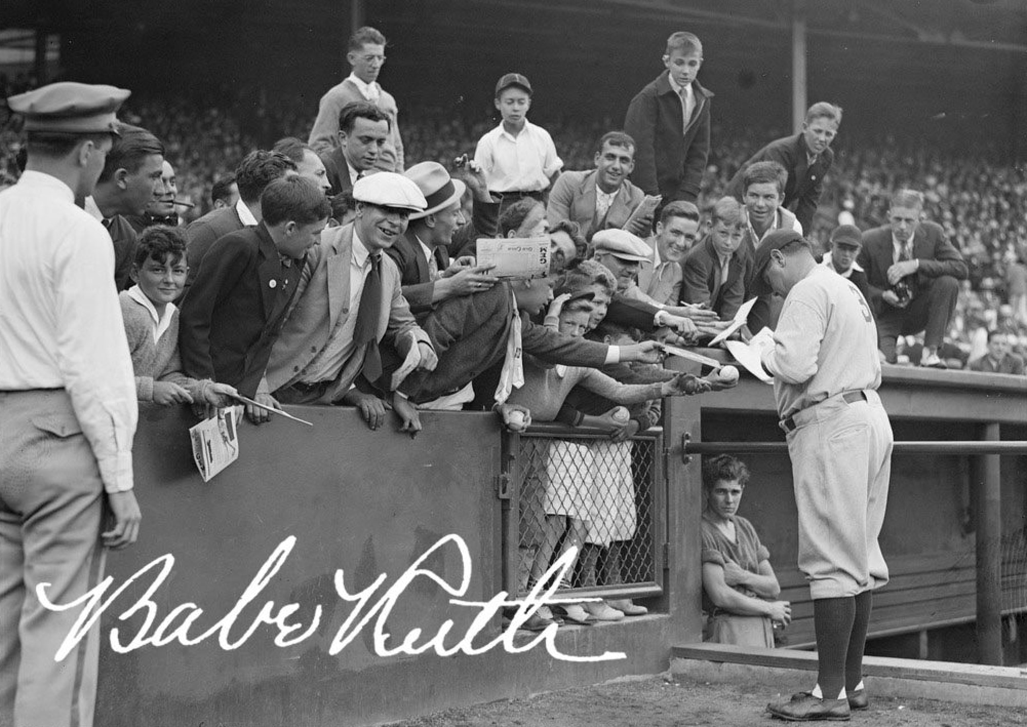 babe ruth signed jersey