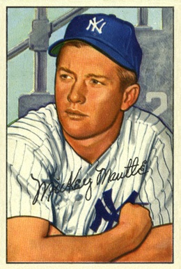 1952 Bowman #101 Mickey Mantle Baseball Card