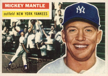 1956 Topps #135 Mickey Mantle Baseball Card