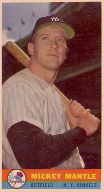 1959 Bazooka #15 Mickey Mantle Baseball Card 1959 Bazooka #15 Mickey Mantle Baseball Card