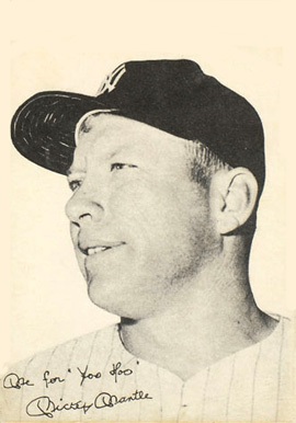 1959 Yoo Hoo Mickey Mantle Baseball Card 1959 Yoo Hoo Mickey Mantle Baseball Card