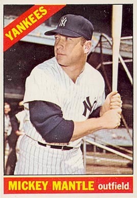 1966 Topps #50 Mickey Mantle Baseball Card
