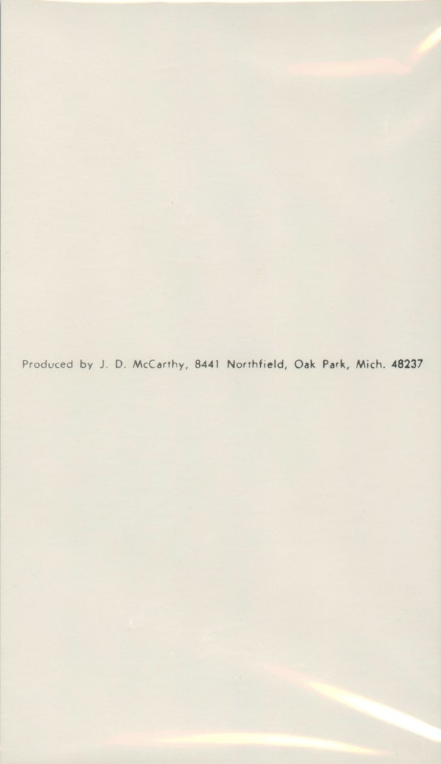 1979 JD McCarthy Postcard Wayne Gretzky Reverse Side With Print Information