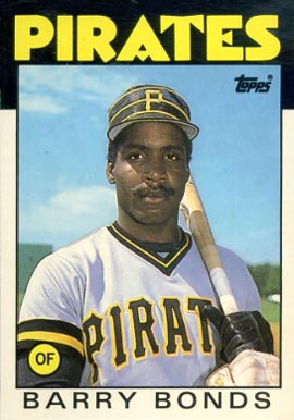 1986 Topps Traded #11T Barry Bonds Rookie Card 1986 Topps Traded #11T Barry Bonds Rookie Card