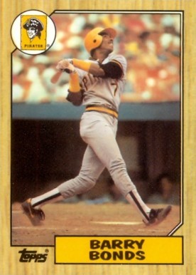 1987 Topps Tiffany #320 Barry Bonds Baseball Card 1987 Topps Tiffany #320 Barry Bonds Baseball Card
