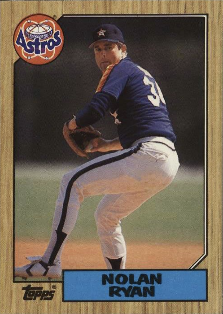 1987 Topps Tiffany #757 Nolan Ryan Baseball Card