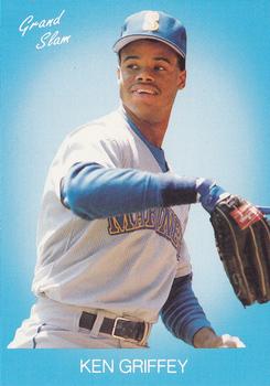 1989 Grand Slam Dice Game Light Blue Ken Griffey Jr. Baseball Card 1989 Grand Slam Dice Game Light Blue Ken Griffey Jr. Baseball Card