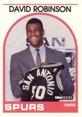 1989 Hoops #138 David Robinson Rookie Card