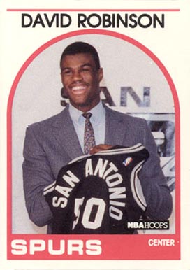 1989 Hoops #138 David Robinson Rookie Card 1989 Hoops #138 David Robinson Rookie Card