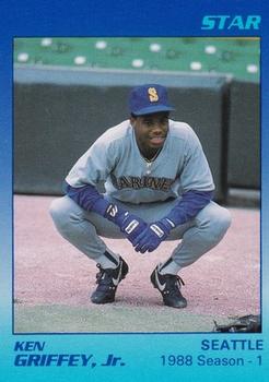 1989 Star Blue:Blue White Back #4 Ken Griffey Jr. Baseball Card