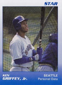1989 Star Ken Griffey Jr. Blue:White Yellow Back #8 Ken Griffey Jr. Baseball Card