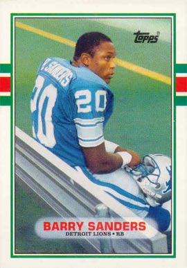 1989 Topps Traded #83T Barry Sanders Football Card 1989 Topps Traded #83T Barry Sanders Football Card